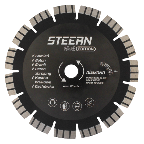 Tarcza diamentowa BLACK EDITION 230mm 15MM.png
