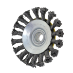 SZCZOTKA STOŻKOWA M14 100mm DRUT SPLATANY